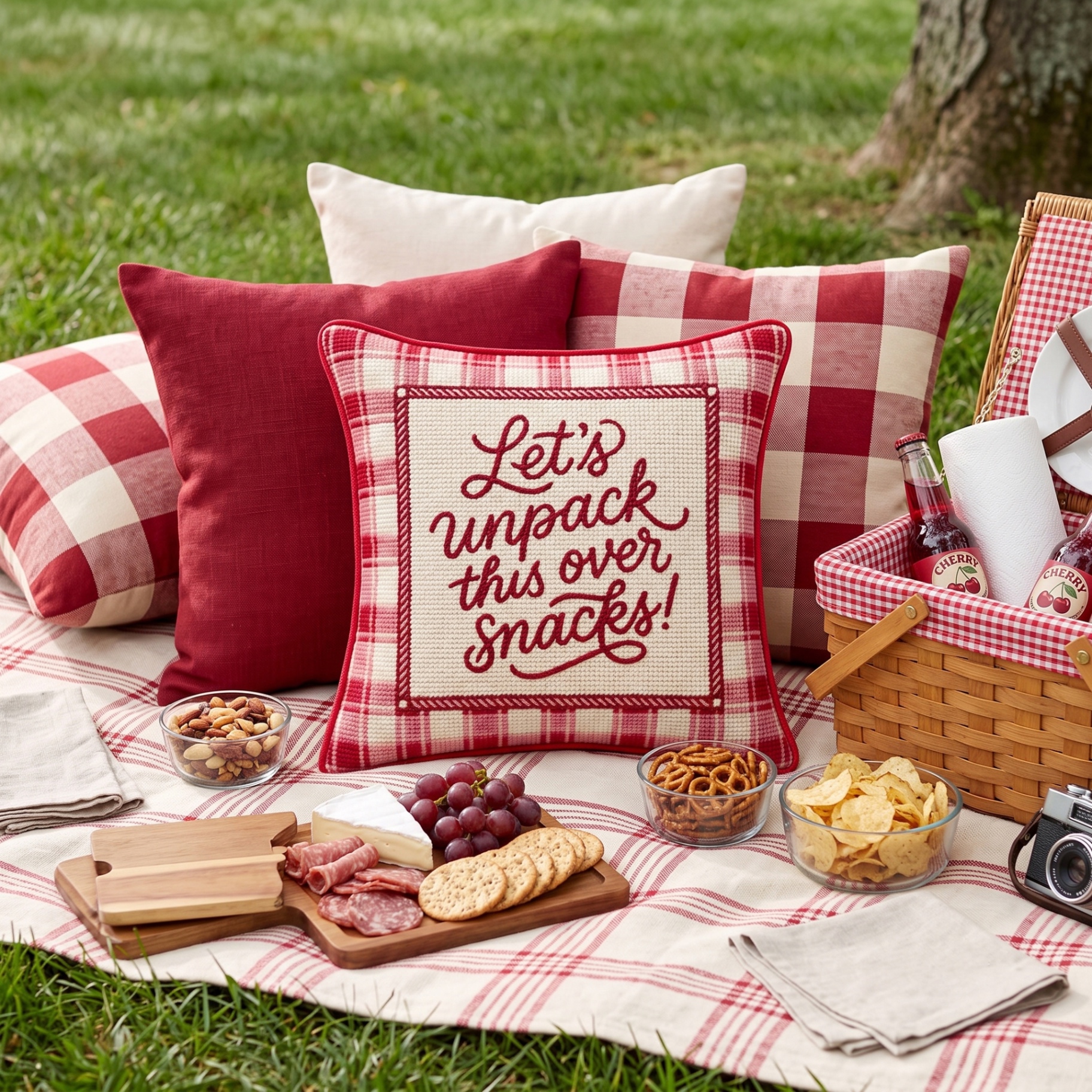 Let's Unpack This Over Snacks styled